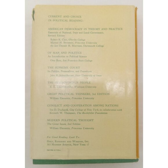 A History of Political Theory Sabine Hardcover Dust Jacket Academic Classic - Picture 2 of 10